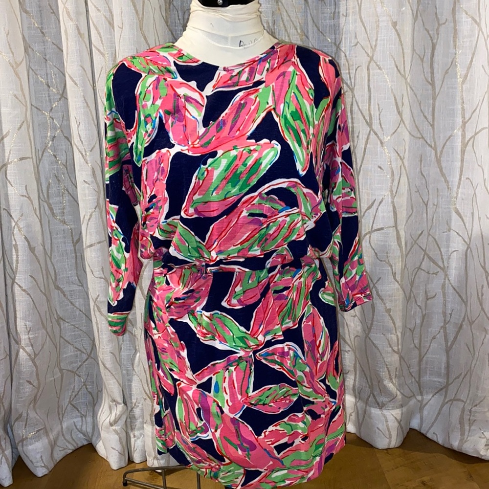 Lilly Pulitzer Cara Dress Bright Navy in the Vias